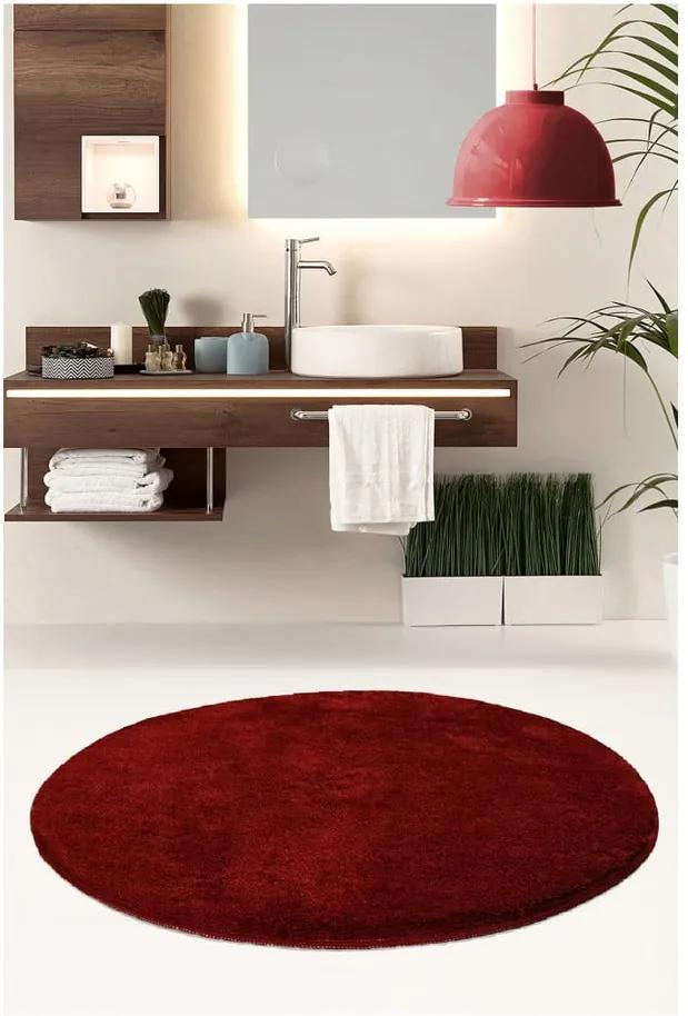 Červený koberec Milano, ⌀ 90 cm