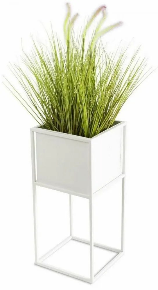 HowHomely Stojan na kvety 50x24 cm biela 10-1590/50/bialy
