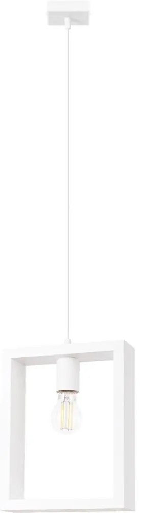 Sollux SL.1312 - Luster na lanku ARIES 1xE27/15W/230V buk/biela