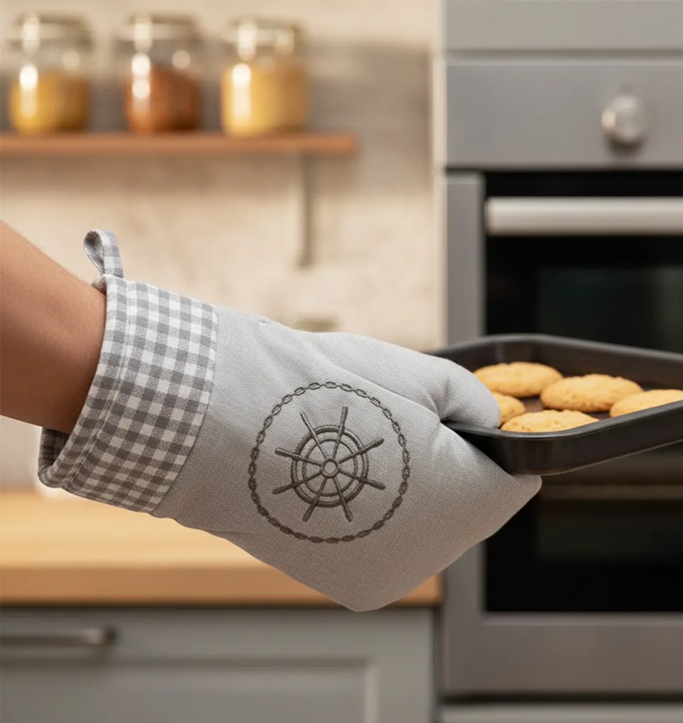 Chňapka kuchynská, Kruh a káro 2203, sivá