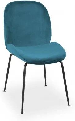 JOE zamatová stolička Modrá
