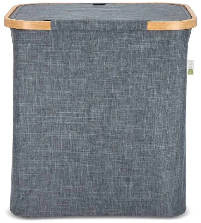 Kôš na bielizeň NOLVIO 50 L, modrosivý