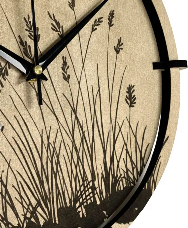 Drevené nástenné hodiny javor – tichý chod, prírodný dizajn | SENTOP HDF0587-MAPLE