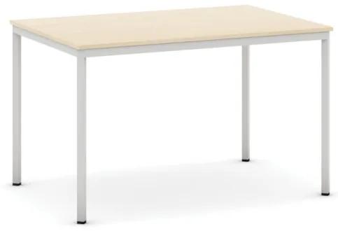 Jedálenský stôl, 1200 x 800 mm, doska breza, podnož sv. sivá