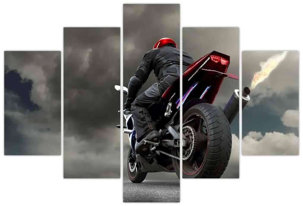 Obraz motorkárov