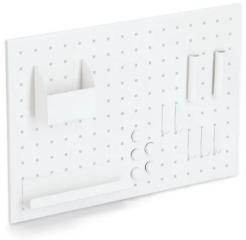 Zeller Present Magnetická tabuľa, biela, nástenka s príslušenstvom, 50 x 35 cm
