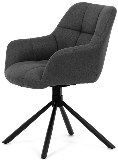 Autronic BONTEC Jedálenská stolička, sivá, látka, HC-532 GREY2 Farba: Šedá