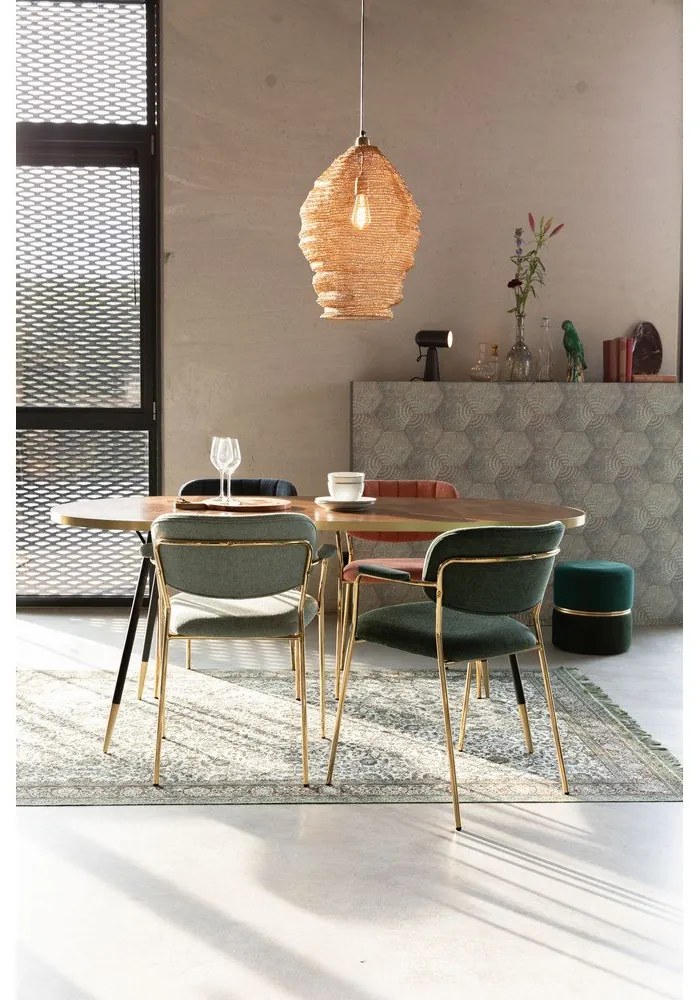 Tmavozelené jedálenské stoličky v súprave 2 ks Jolien – White Label