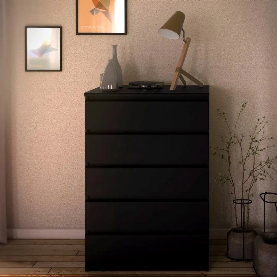 Komoda Simplicitous II čierna matná