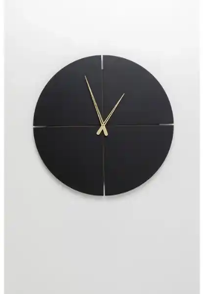 Andrea nástenné hodiny čierne Ø60 cm | BIANO