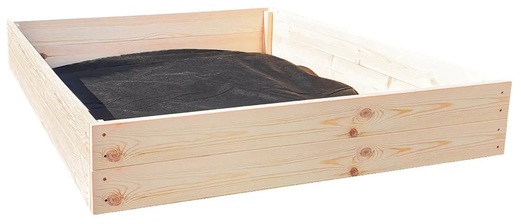 Ourbaby® borovicové prírodný s lavičkami 120x120x20 cm