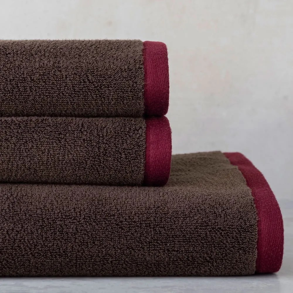 Hnedé froté uteráky v súprave 2 ks z Bio bavlny 40x55 cm Soft – Mette Ditmer Denmark