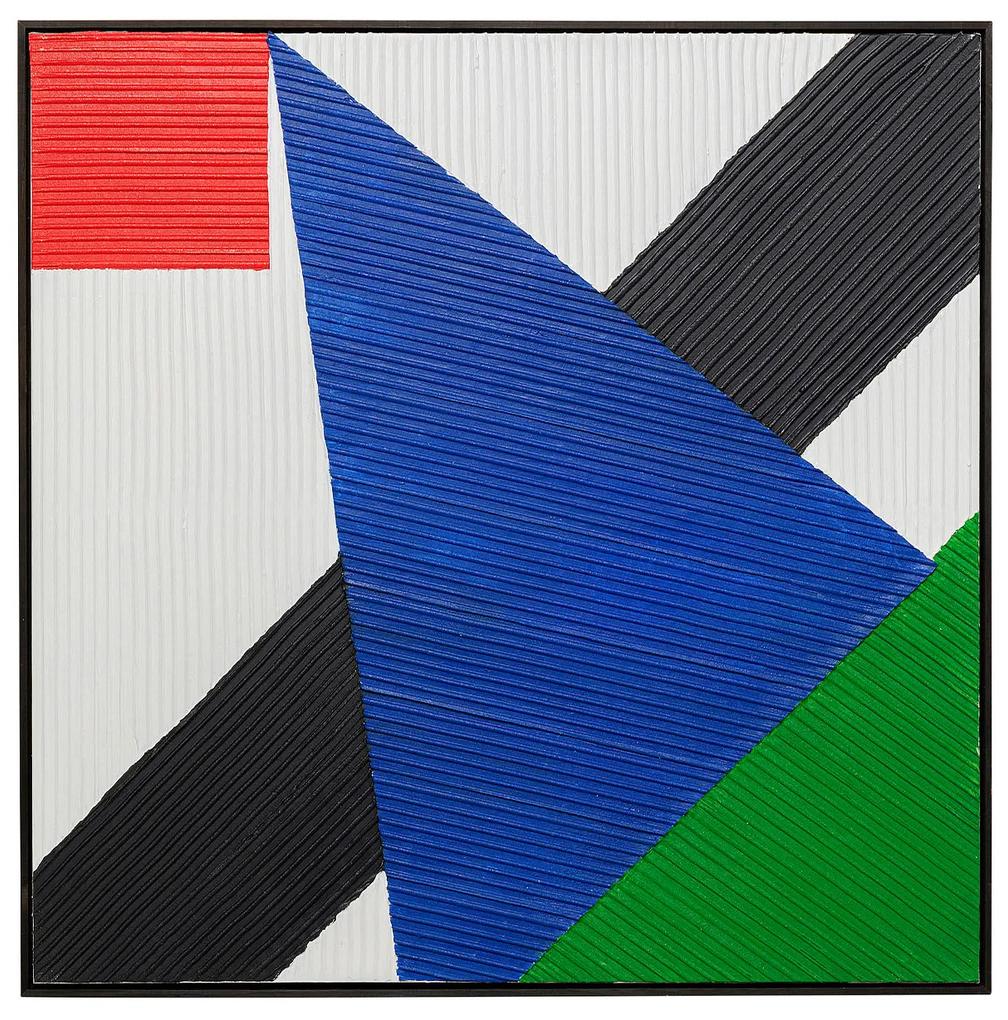 Art Triangles obraz modrý 100x100 cm