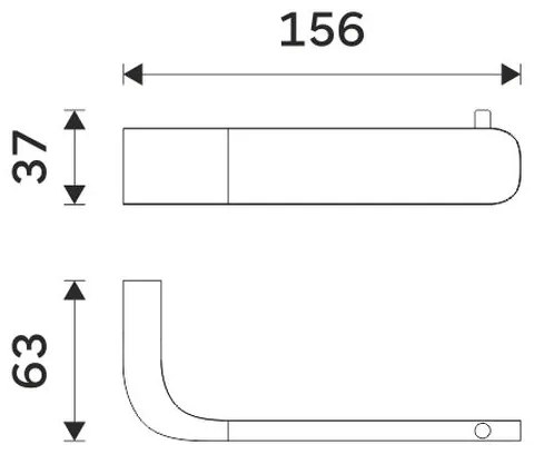 NIMCO NK 30055-26 - Držiak toaletného papiera NIKAU lesklý chróm