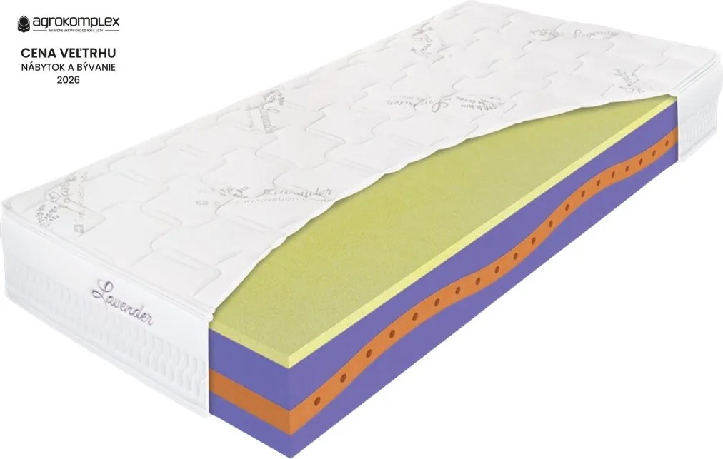 Penový matrac Lavender Honey Rozmer: 90 x 200 cm