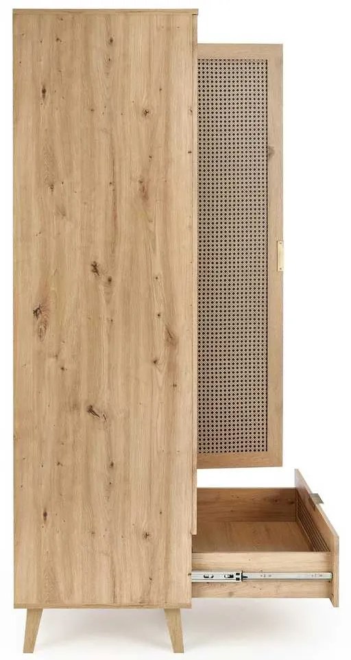 Šatníková skriňa Rustico, dub artisan