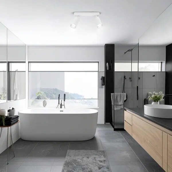 Brilagi - Kúpeľňové bodové svietidlo SELE 2xGU10/30W/230V IP44 biela