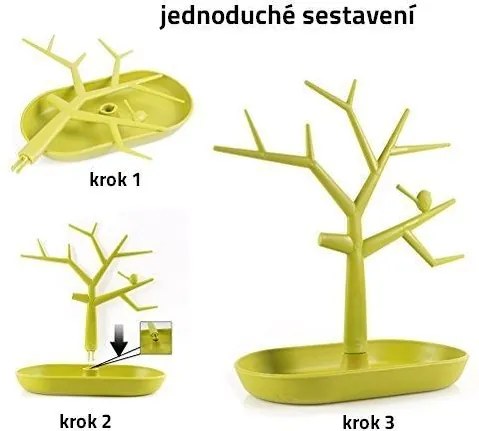 B2B Strom na šperky, zelený
