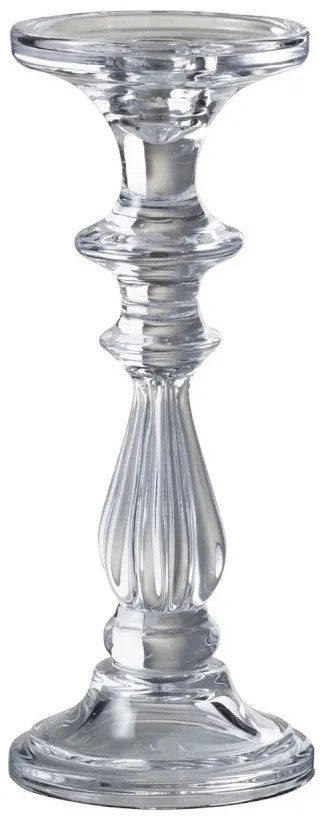 Sklenený transparentné svietnik Tibo medium - Ø 10*25cm