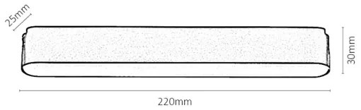Rabalux 70112-LED Str. svieti. do 1-fáz. lišt. sys. LiTrack LED/12W/24V 22 cm
