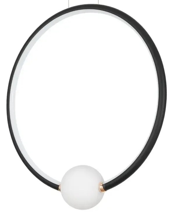 LED luster Celia 43 čierne s diaľkovým ovládaním