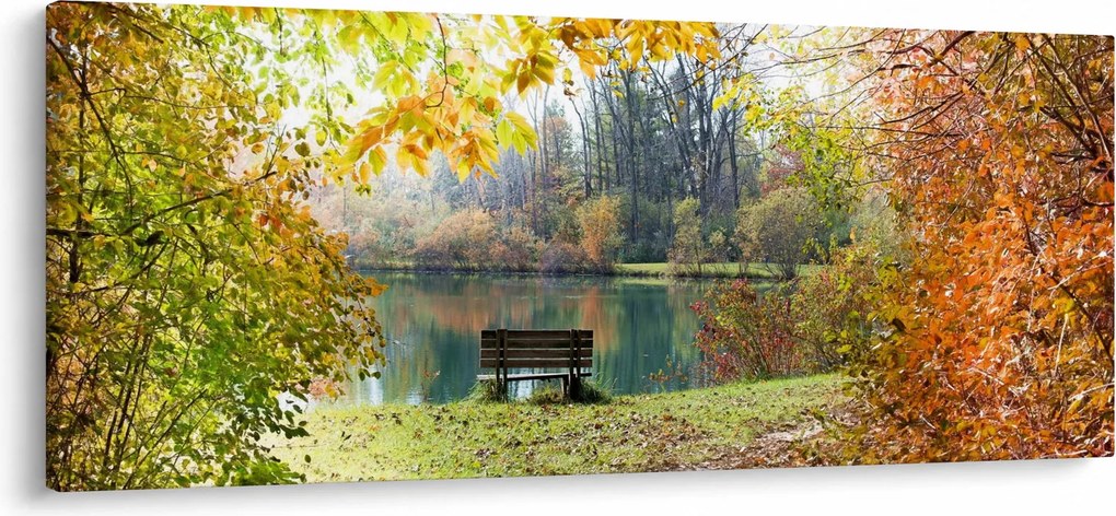 Obraz rybníka (120x50 cm)