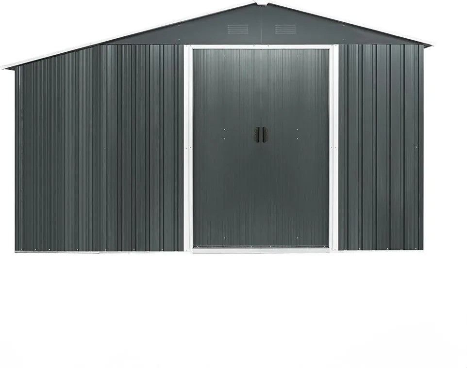 Záhradný domček na náradie s drevníkom Avenberg 3,22 x 1.96 m ANTRACIT SD-X68EWS