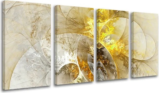 Obraz na stenu 4 dielny ABSTRAKT AB039E41