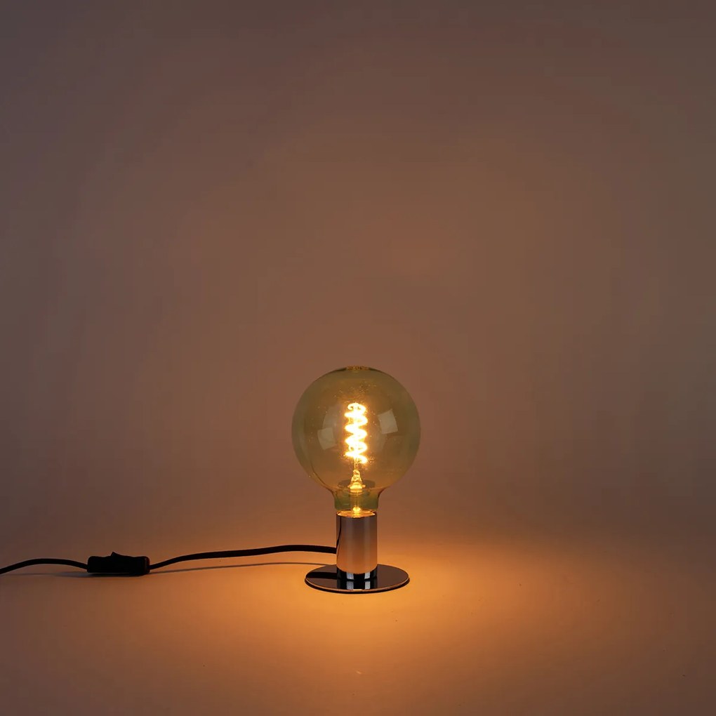 E27 stmievateľná LED žiarovka so špirálovým vláknom G125 zelená 4W 180 lm 1800K