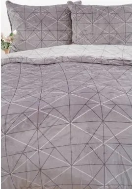 Obliečky mikroplyš Exclusive – Sebastian sivý 140 × 200 cm, 70 x 90 cm