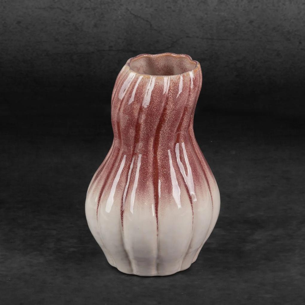 EVITA Dekoratívna váza 16x25 cm krémová