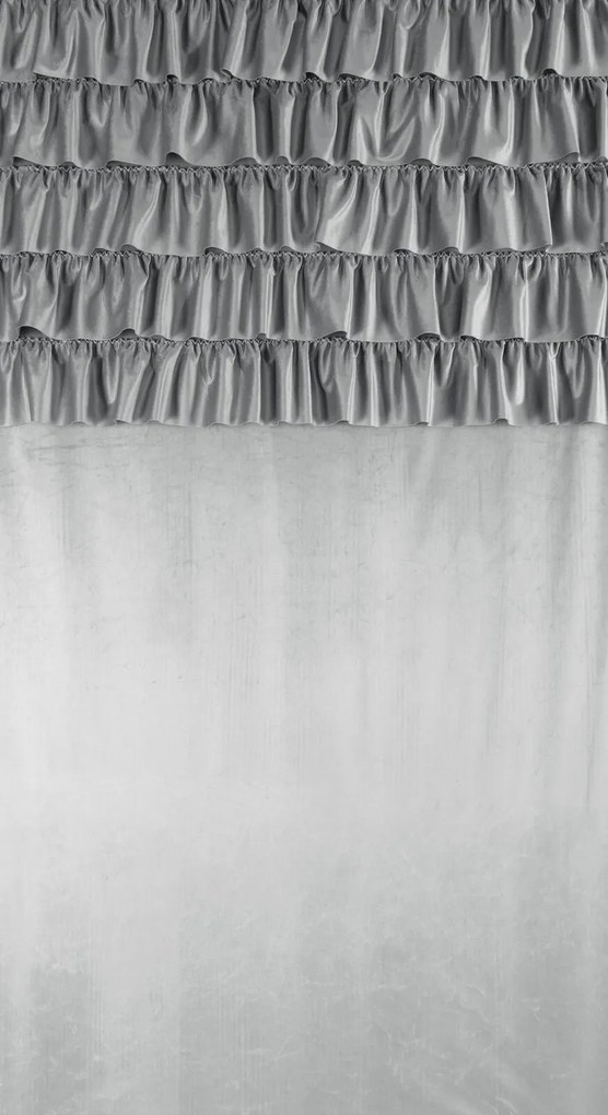 ZATEMŇOVACÍ ZÁVES NA KRÚŽKOCH AURA 140X250 CM STRIEBORNÁ