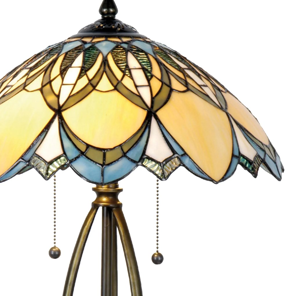 Nočná lampa vitráž stolná Ø40*60