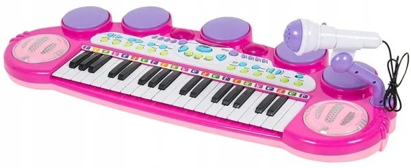 Elektronické piáno s mikrofónom a stoličkou 37 kláves