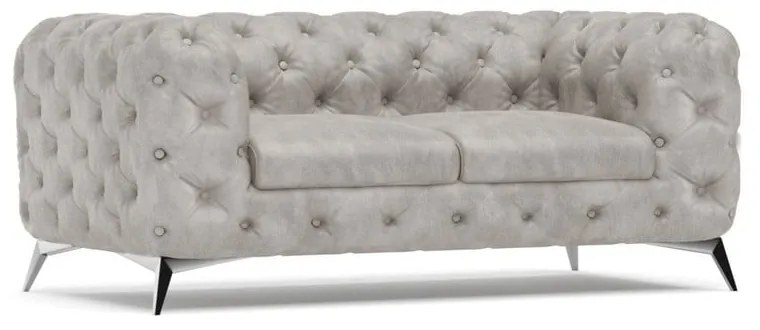 Svetlosivá zamatová pohovka 185 cm Chelsea – Ropez