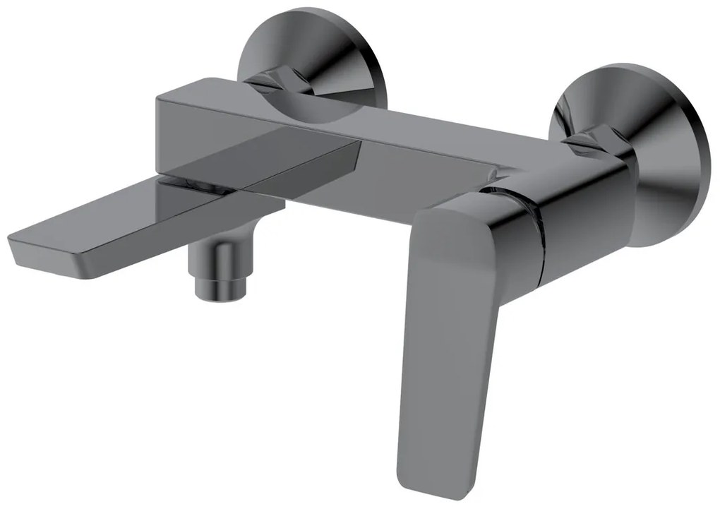 Aqualine Aqualine, FLERY nástenná vaňová/sprchová batéria, otočné ramienko, grafitová, FY010GM