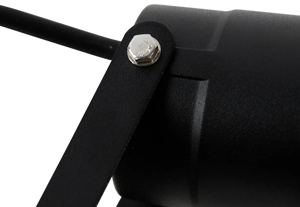 Priemyselný inteligentný bodový reflektor s hrotom čierny vrátane WiFi GU10 IP65 - Basic