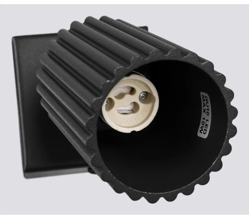 Čierne bodové svietidlo 8x16 cm Gleam – Sollux