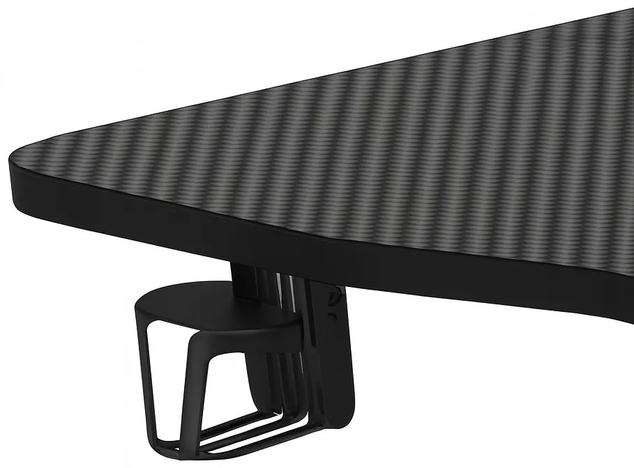 Herný stôl BR02 čierny 140 cm