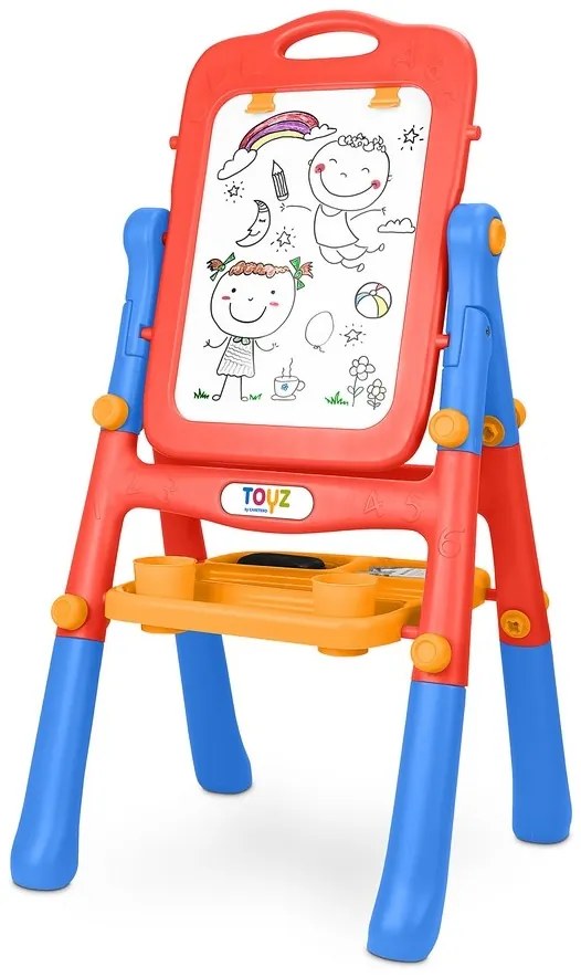 Obojstranná edukačná tabuľa Toyz red