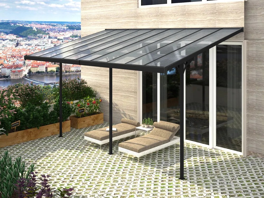 Rojaplast BRUCE J pergola - TRANSPARENTNÝ polykarbonát