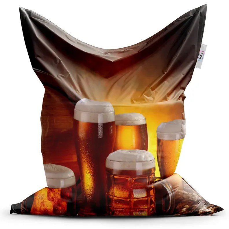 Sablio Sedací vak Krýgle s pivom - 200x140 cm