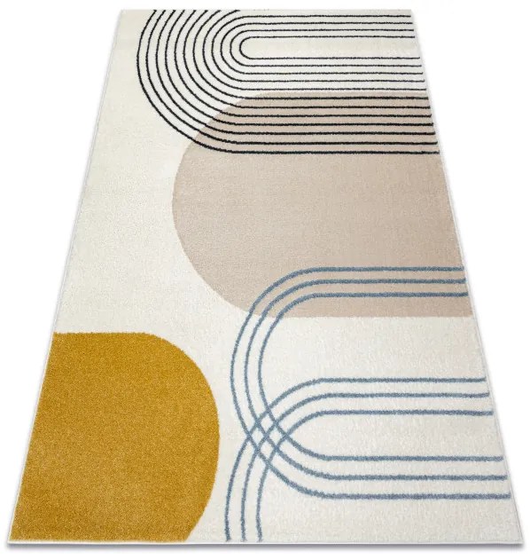 Koberec FUSION 7157 biely / zlatý