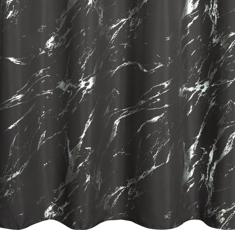Dekorstudio Záves LANI na dekoračných krúžkoch 140x250 cm - oceľovosivý