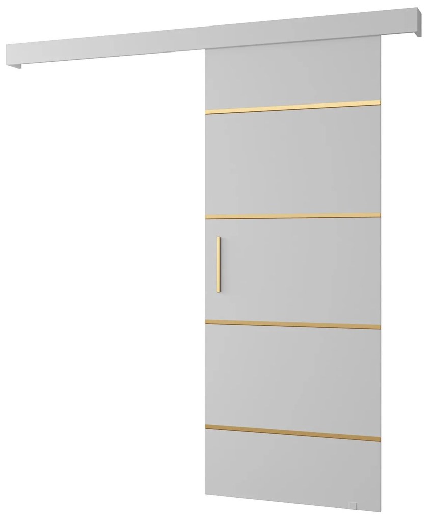 Posuvné dvere 70 cm Slavdro 4 (biela matná). Akcia -50%. Vlastná spoľahlivá doprava až k Vám domov. 1108745