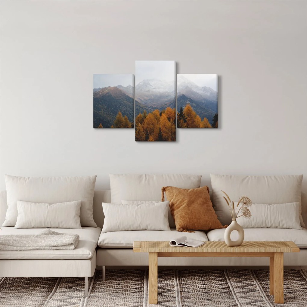 Obraz - Výhľad na hrebene hôr (90x60 cm)