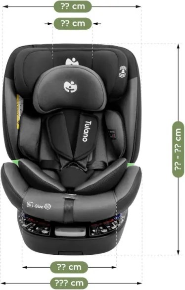 Autosedačka Loom 35 čierna / sivá