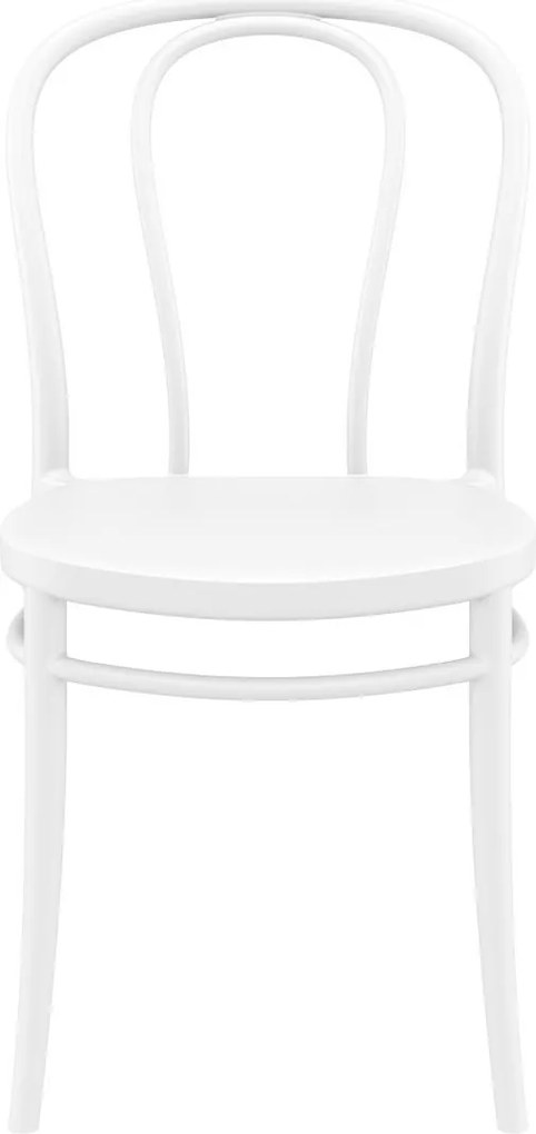 VICTOR záhradná stolička bez podrúčok white