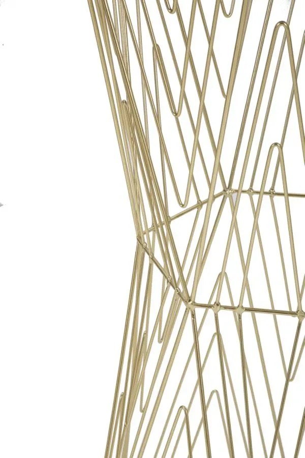 Odkladací stolík Lines 40 cm zlatý
