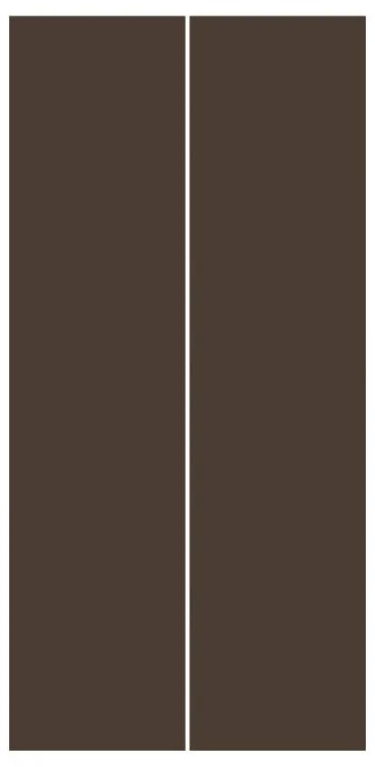 Súprava posuvnej záclony - Cacao -2 panely
